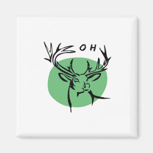 O Lieber O Lieber Grüner Minimaler Moderner Design Magnet