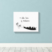 O Little Town Bethlehem Wrapped Canvas Art Leinwanddruck (Insitu (Holzboden))