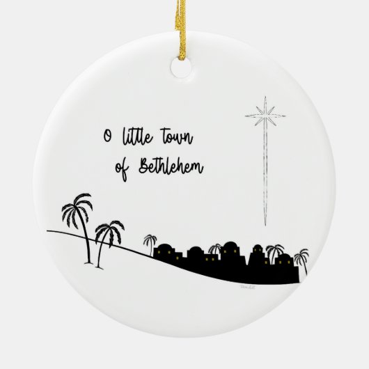 O Little Town of Bethlehem 2 Ornament (Hinten)
