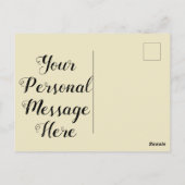 O Little Town of Bethlehem Postkarte (Rückseite)