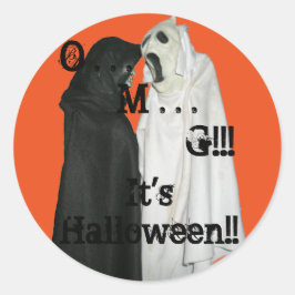 O . . . M. . . G! RUNDER AUFKLEBER