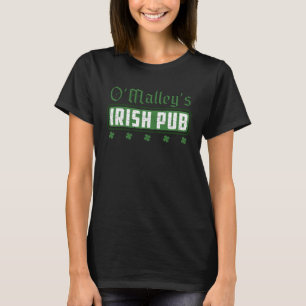 O Malley's Irish Pub Vintag St Paddy s Day Shamro T-Shirt