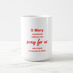 O Maria Gebet Kaffeetasse