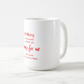 O Maria Gebet Kaffeetasse (VorderseiteRechts)
