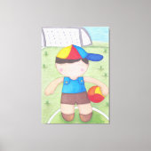 O Menino de Boné e a Bola Leinwanddruck (Vorderseite)