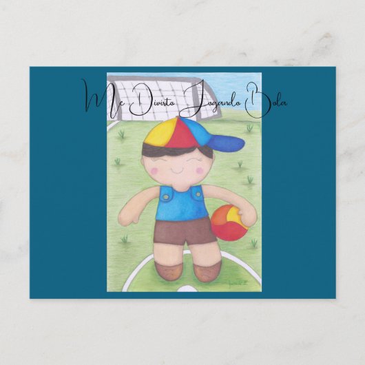 O Menino de Boné e a Bola Postkarte (Vorderseite)