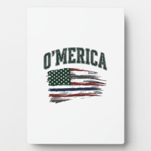 O’Merica Vintage-Flag-Shirt-Design mit Absicht bes Fotoplatte