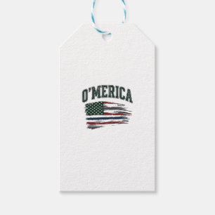 O’Merica Vintage-Flag-Shirt-Design mit Absicht bes Geschenkanhänger