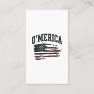 O’Merica Vintage-Flag-Shirt-Design mit Absicht bes Visitenkarte