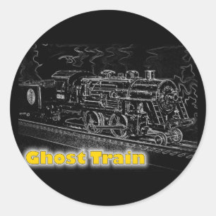 o Modellbahn skalieren - Ghost Train Runder Aufkleber