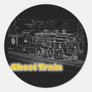 o Modellbahn skalieren - Ghost Train Runder Aufkleber