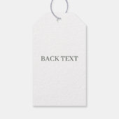 O Monogram Personalisierte Geschenktasten Geschenkanhänger (Rückseite)