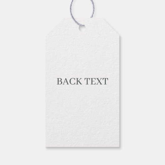 O Monogram Personalisierte Geschenktasten Geschenkanhänger (Rückseite)