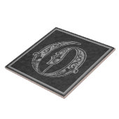 O Monogram "Royal Gray Stone" Keramik Tile Fliese (Seite)