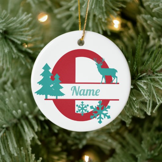 O Monogram Urlaubsheim Tree Ornament (Baum)