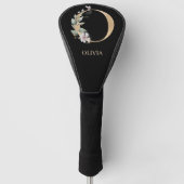 O Monogramm Floral Personalisiert Golf Headcover (Vorderseite)