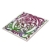 O Monogramm Keramik Besque Garden Fliese (Seite)