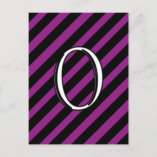 O Monogramm Postkarte (Vorderseite)