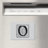 O Monogramm schwarz Magnet (In Situ (Geschirrspüler))