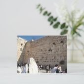 O Muro das Lamentações em Jerusalém, Cidade Santa Postkarte (Stehend Vorderseite)
