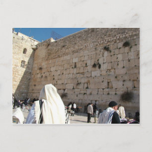 O Muro das Lamentações em Jerusalém, Cidade Santa Postkarte