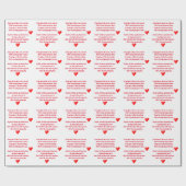 O my Luve ist wie ein rotes, rote Rose Gedicht Geschenkpapier (Flach)