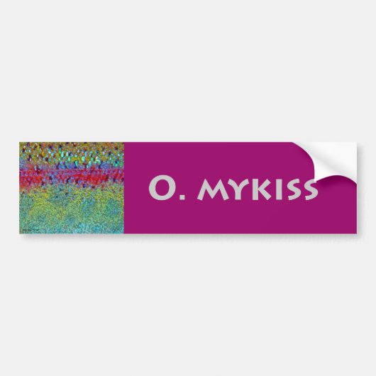 O Mykiss - Autoaufkleber (Vorne)