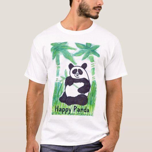 O.O. Der T - Shirt der glücklichen Panda-Männer (Vorderseite)