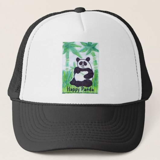 O.O. Happy Panda Hat Truckerkappe (Vorderseite)