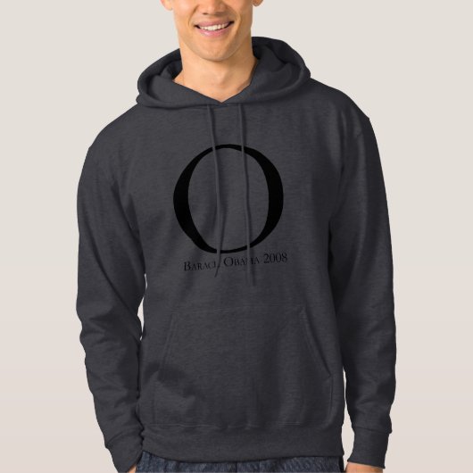 O: Obama für Präsidenten T-shirt Hoodie (Vorderseite)