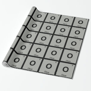 O - Oboenmusik Chemie Periodensystem Symbol Geschenkpapier