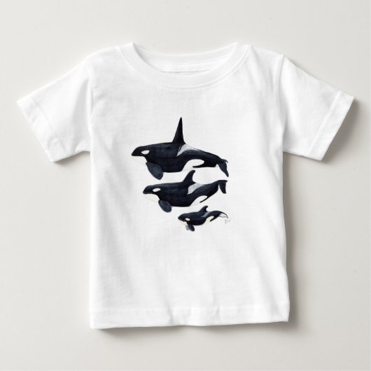 O.orca-fond transparent baby t-shirt (Vorderseite)