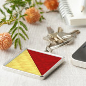 O Oscar Wasserfarben Wasserzeichenflagge Schlüsselanhänger (Seite)