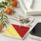 O Oscar Wasserfarben Wasserzeichenflagge Schlüsselanhänger (Vorderseite rechts)