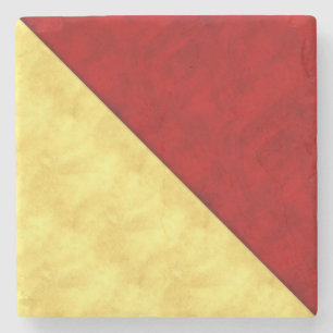 O Oscar Wasserfarben Wasserzeichenflagge Steinuntersetzer