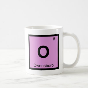 O - Owensboro Kentucky Chemie Periodensystem Kaffeetasse