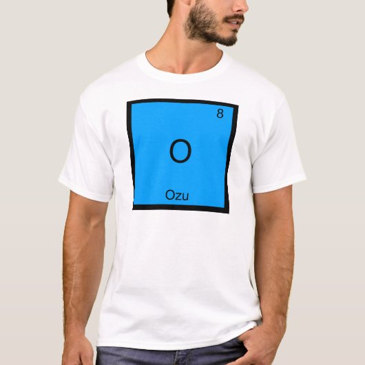 O - Ozu Funny Chemistry Element Symbol T - Shirt (Vorderseite)