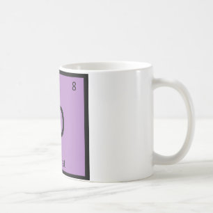 O - Periodisches Tabellenelement der Katzenchemie Kaffeetasse
