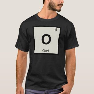 O - Periodisches Tabellensymbol der Oud Music Chem T-Shirt