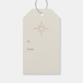 O Personalisierter Weihnachtsaufenthalt Geschenkanhänger (Rückseite)