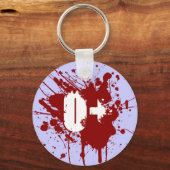 O Positiver Bluttyp Spende Vampire Zombie Schlüsselanhänger (Vorderseite)