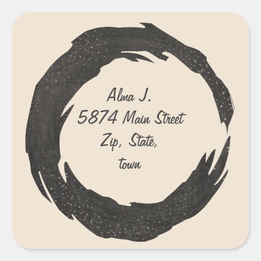 o quadratischer aufkleber (Vorderseite)