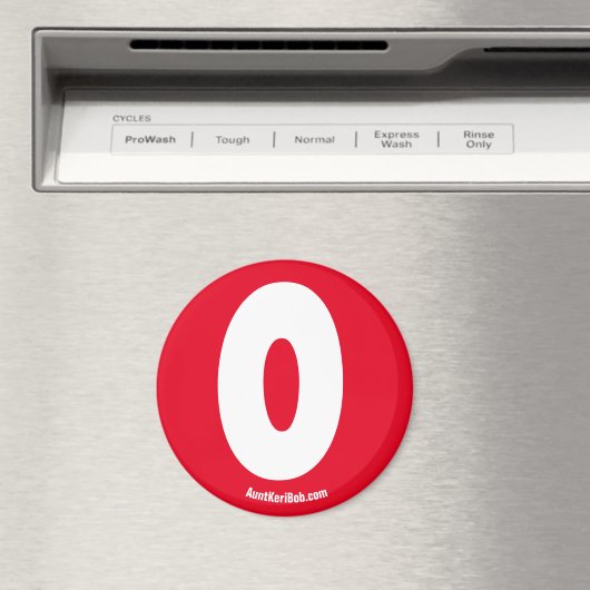 O Red Kühlschrank Magnet (In Situ (Geschirrspüler))