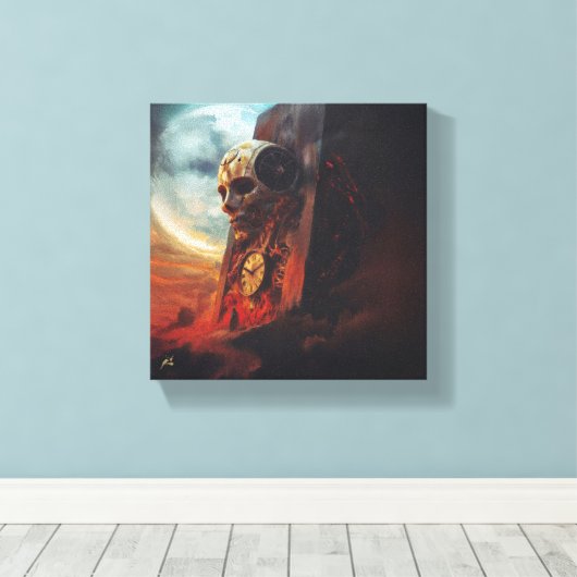 O Relógio e a Mortalha Leinwanddruck (Insitu (Holzboden))