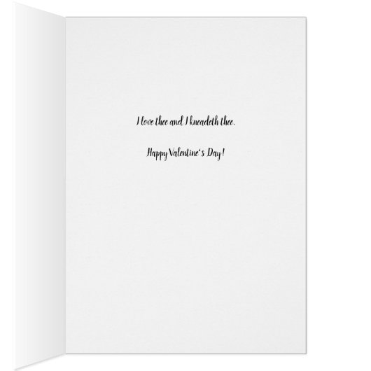 O Row-Meow Katze im Pappboot Funny Valentine (Innen (Rechts))