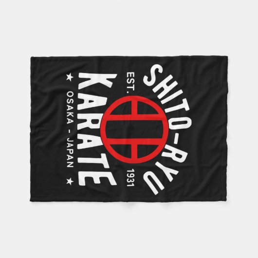 O Ryu Karate Do Martial Arts Japan Tokyo Fleecedecke (Vorderseite (Horizontal))
