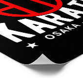 O Ryu Karate Do Martial Arts Japan Tokyo Poster (Ecke)