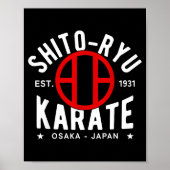 O Ryu Karate Do Martial Arts Japan Tokyo Poster (Vorne)