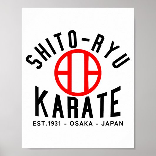 O-ryu Karate Japan Kampfsport Poster (Vorne)