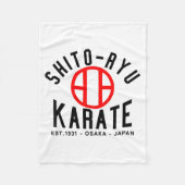 O-ryu Karate Japan Martial Arts  Fleecedecke (Vorderseite)